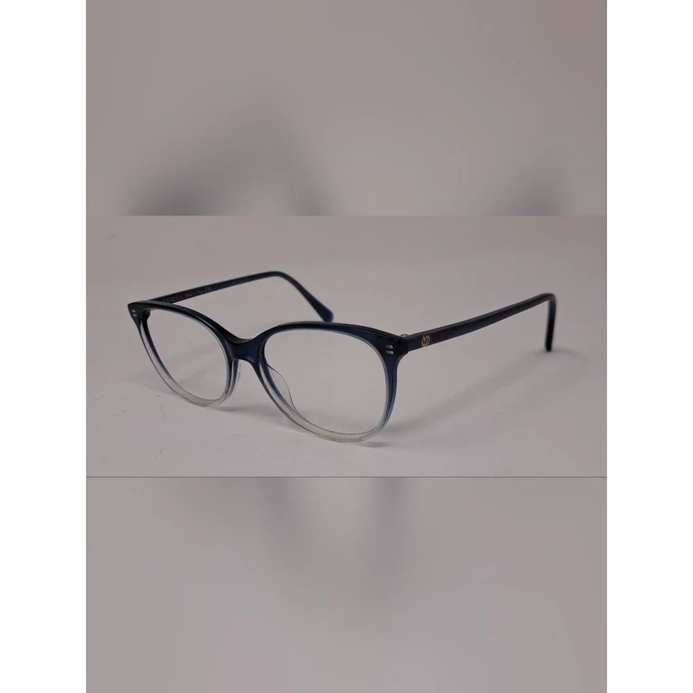 Gucci Women's Glasses Frames Blue Transparent Oval GG0550O 004 Italy 51-16-140